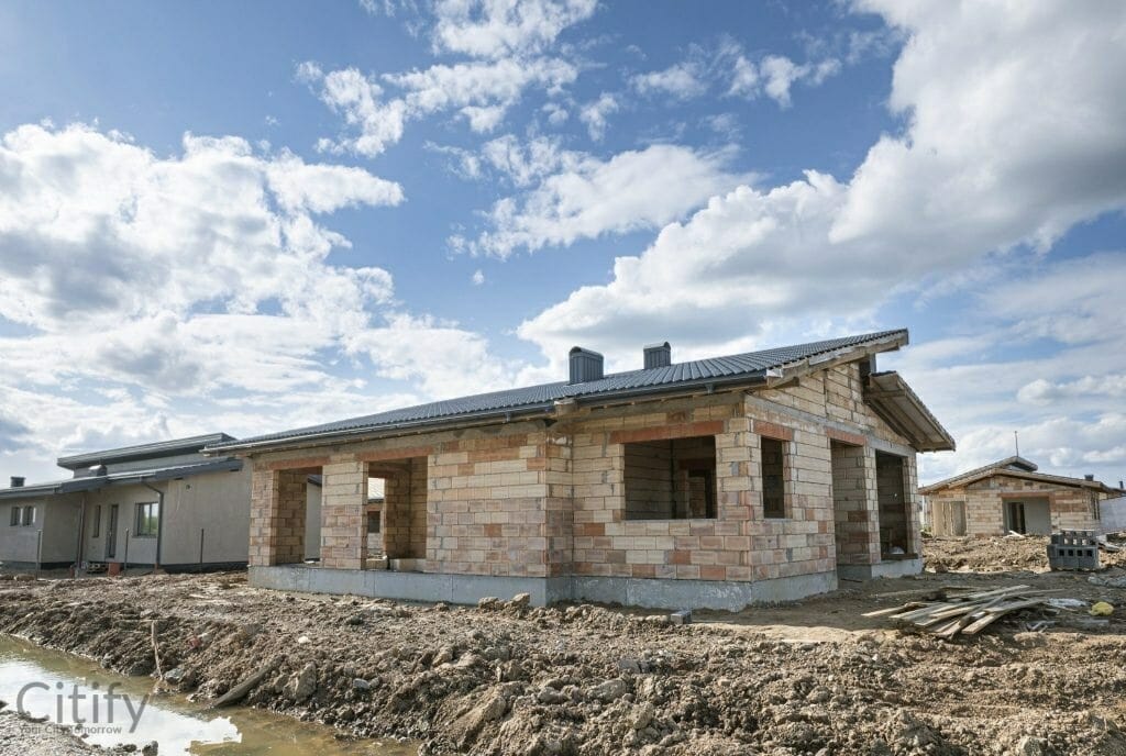 17 perlų (Uždaroji g.) - Private house community - construction photos