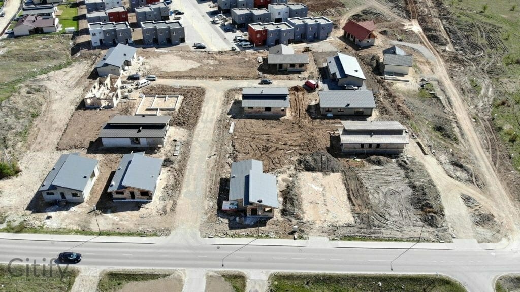 17 perlų (Uždaroji g.) - Private house community - construction photos