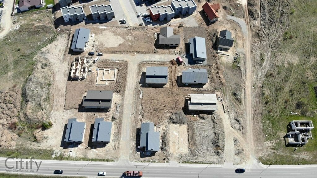 17 perlų (Uždaroji g.) - Private house community - construction photos