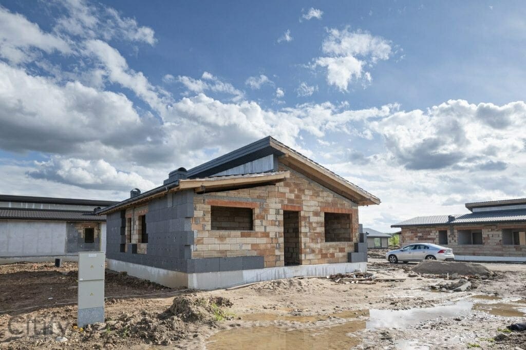17 perlų (Uždaroji g.) - Private house community - construction photos