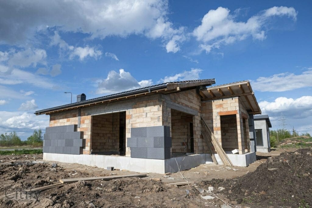 17 perlų (Uždaroji g.) - Private house community - construction photos
