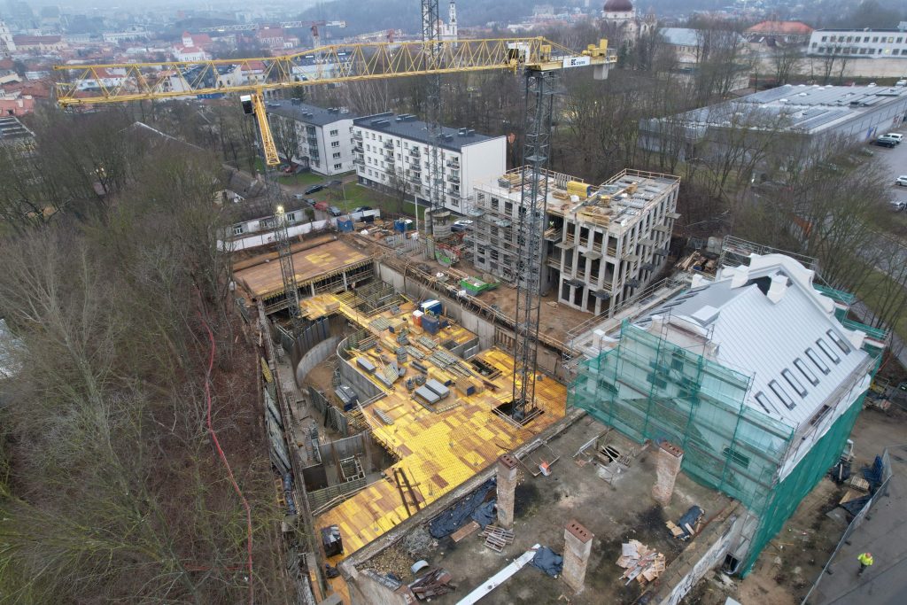 Vilniaus džiazas (K. Vanagėlio g. 11, 18) - Multi apartment - construction photos