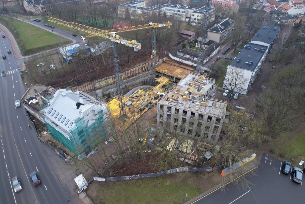 Vilniaus džiazas (K. Vanagėlio g. 11, 18) - Multi apartment - construction photos