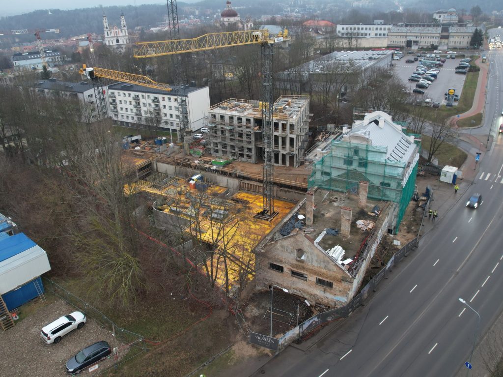 Vilniaus džiazas (K. Vanagėlio g. 11, 18) - Multi apartment - construction photos