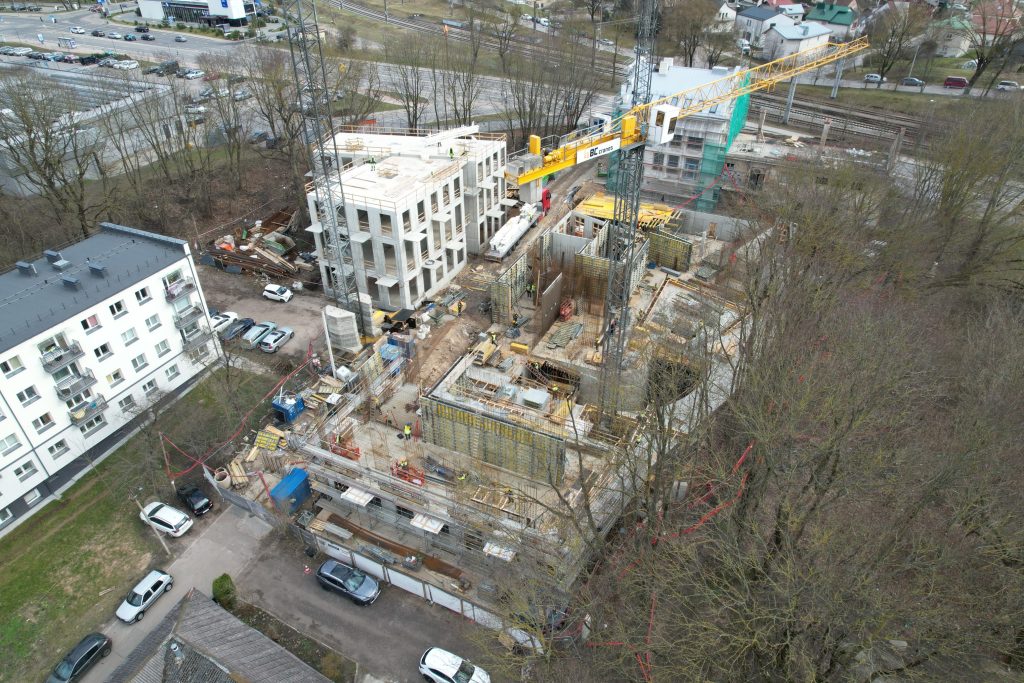 Vilniaus džiazas (K. Vanagėlio g. 11, 18) - Multi apartment - construction photos