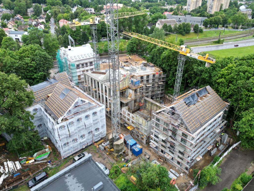 Vilniaus džiazas (K. Vanagėlio g. 11, 18) - Multi apartment - construction photos