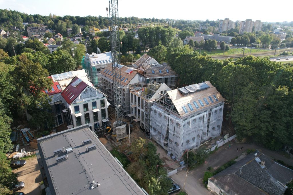 Vilniaus džiazas (K. Vanagėlio g. 11, 18) - Multi apartment - construction photos