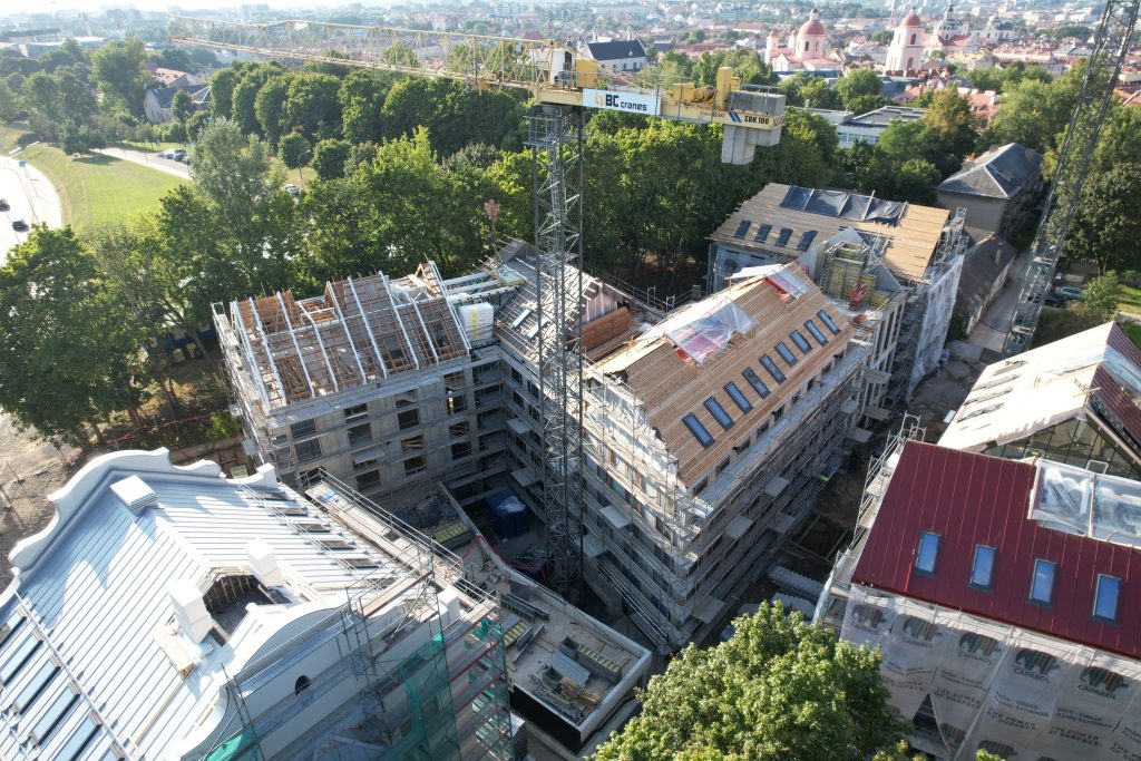 Vilniaus džiazas (K. Vanagėlio g. 11, 18) - Multi apartment - construction photos