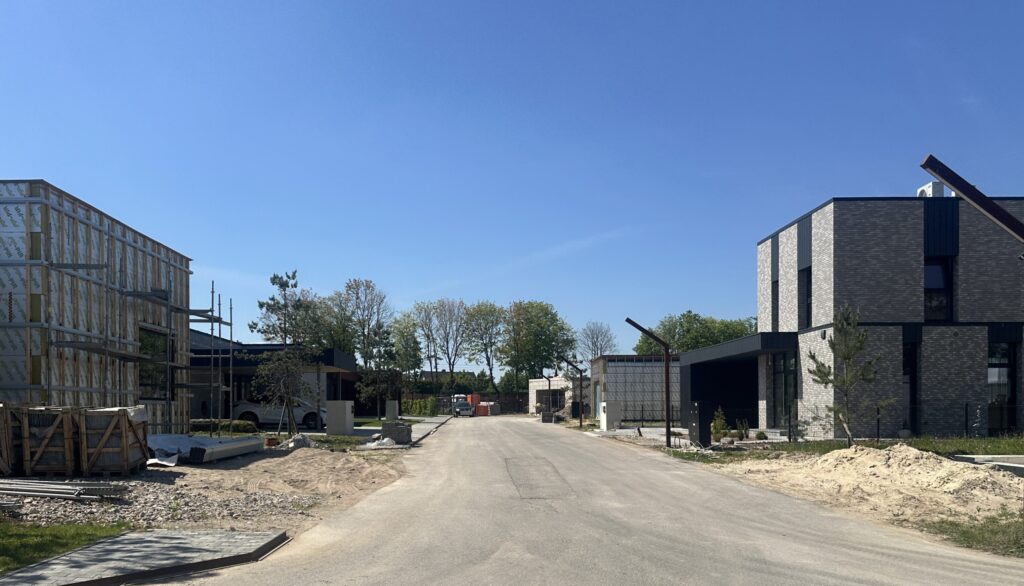 NOA namai (Perkūno al., Pūgos al., Kaitros al., Vandenio al.) - Private house community - construction photos