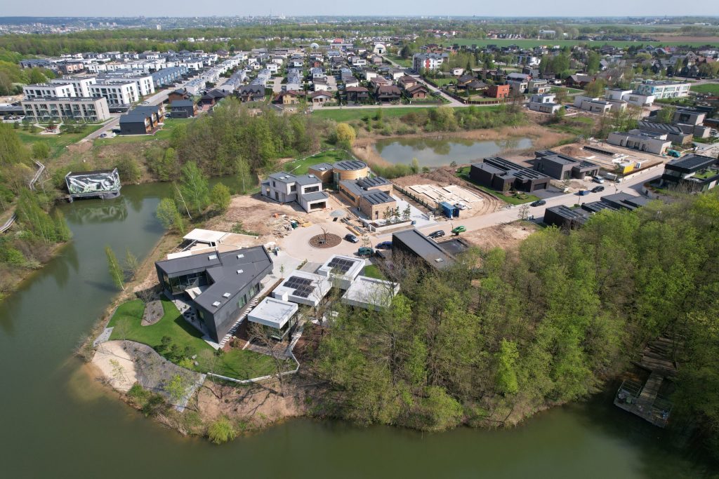 NOA namai (Perkūno al., Pūgos al., Kaitros al., Vandenio al.) - Private house community - construction photos