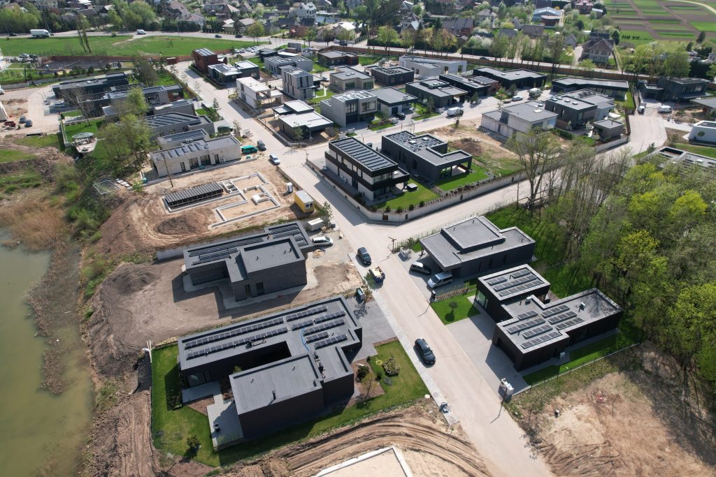 NOA namai (Perkūno al., Pūgos al., Kaitros al., Vandenio al.) - Private house community - construction photos