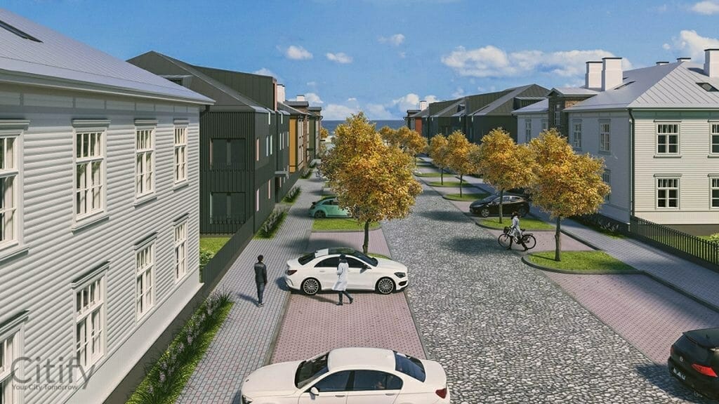 Kopli liinid, F kvartal (3. liin 1, 3, 5, 7, 6, 8, 10 / 4. liin 4) (3. liin 1, 3, 5, 7, 6, 8, 10 / 4. liin 4) - Daudzdzīvokļu nams - vizualizācija