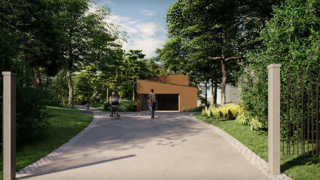 Aldara parks I un II kārta (Sliežu iela 21A) - Park - visualization