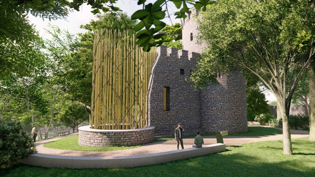 Aldara parks I un II kārta (Sliežu iela 21A) - Park - visualization