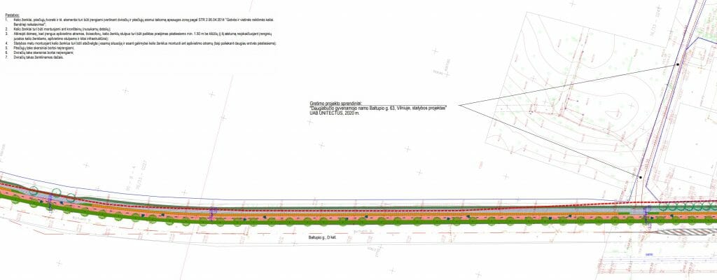 Baltupio g. dviračių takas iki Didlaukio g. (Baltupio g.) - Bike path - visualization