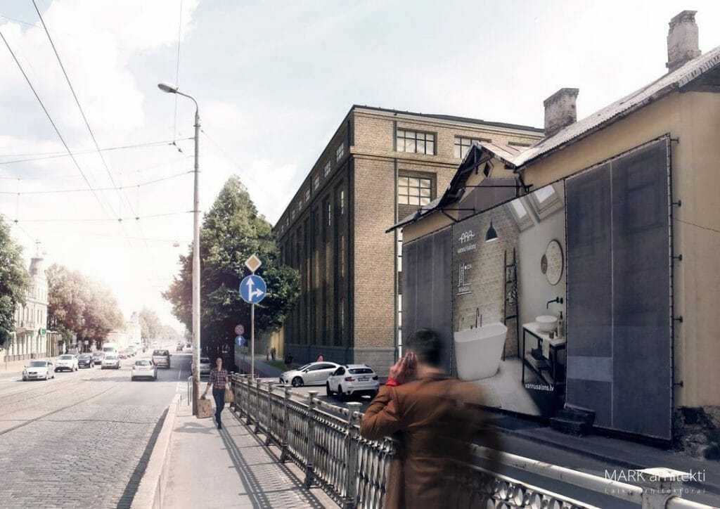 VEF tehnoloģiju klasteris I kārta (Brīvības gatve 214M) - Cultural center, Office center - visualization