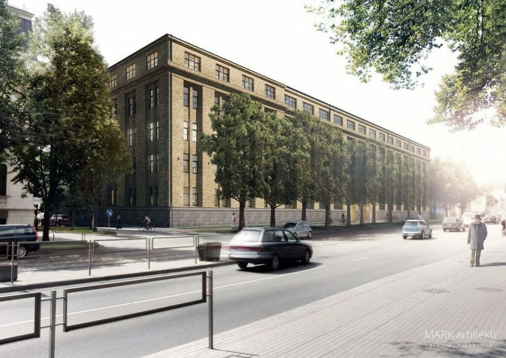 VEF tehnoloģiju klasteris I kārta (Brīvības gatve 214M) - Cultural center, Office center - visualization