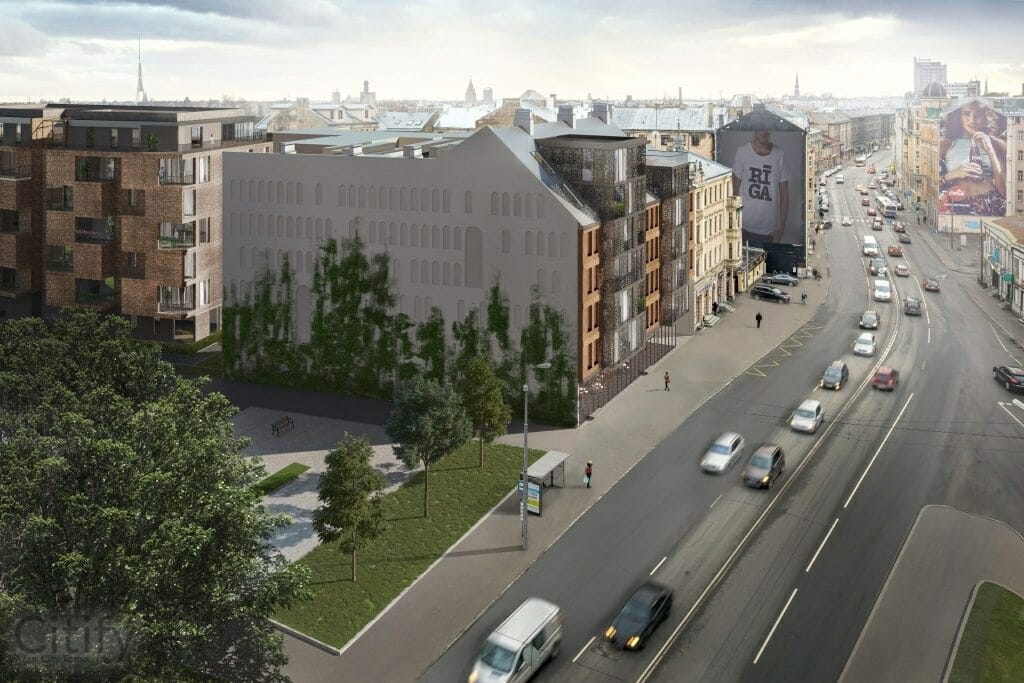 Brīvības iela 120 (Brīvības iela 120) - Daugiabutis - vizualizacija