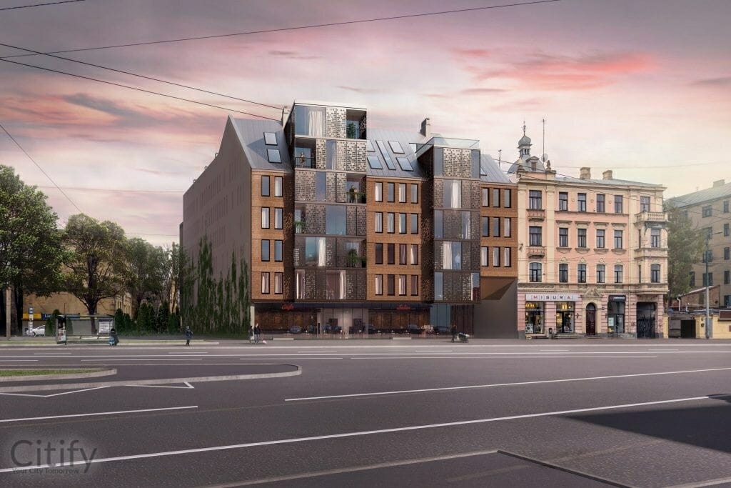 Brīvības iela 120 (Brīvības iela 120) - Daugiabutis - vizualizacija