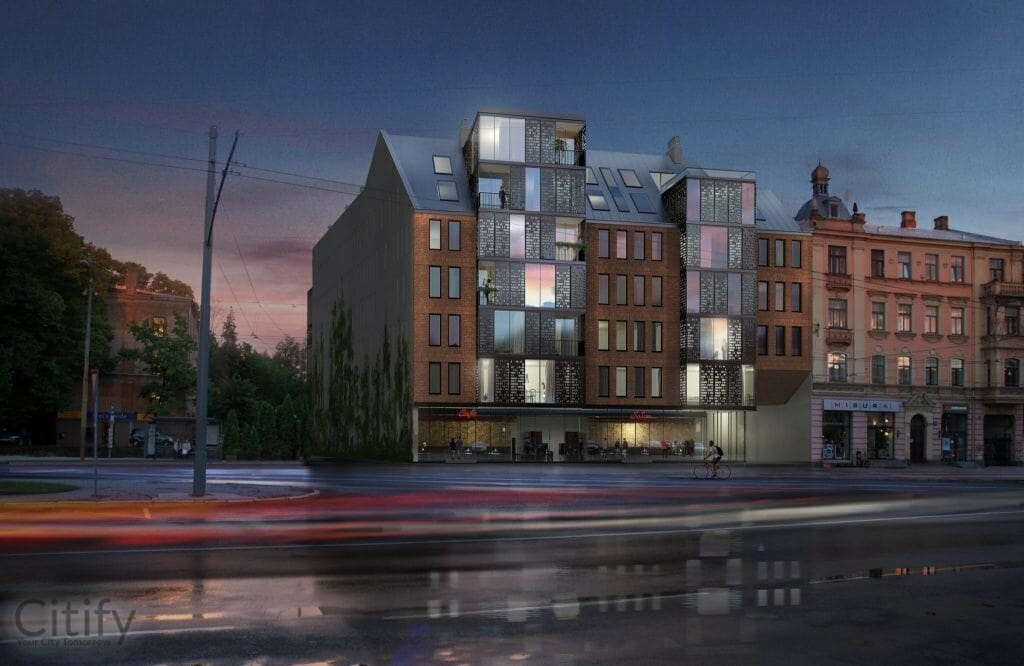 Brīvības iela 120 (Brīvības iela 120) - Daugiabutis - vizualizacija