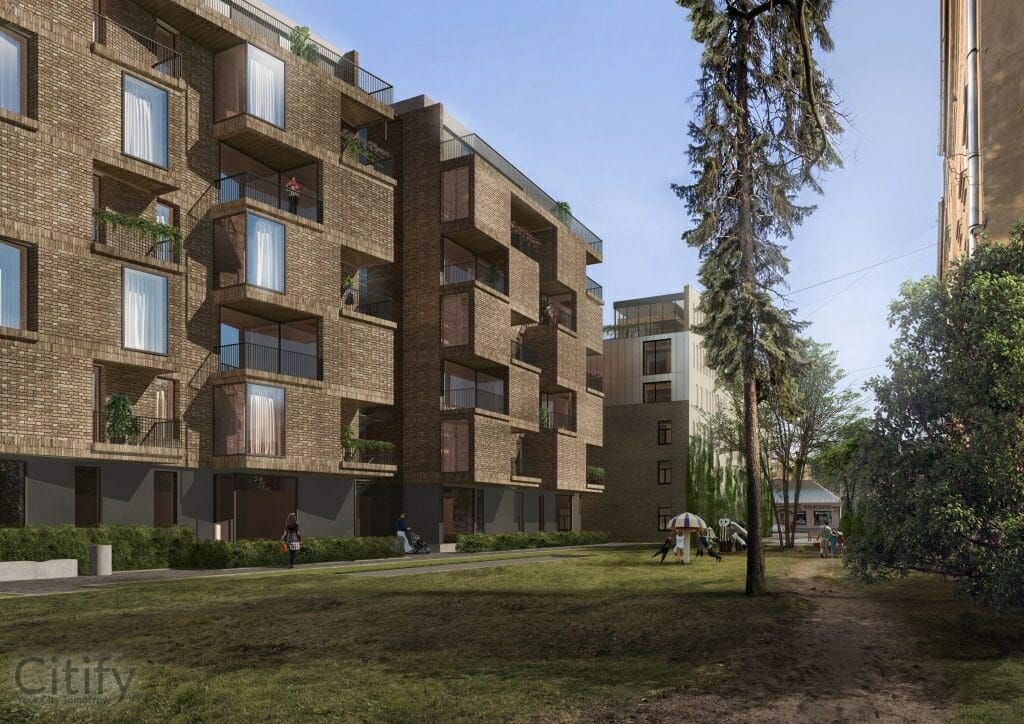 Brīvības iela 120 (Brīvības iela 120) - Daugiabutis - vizualizacija