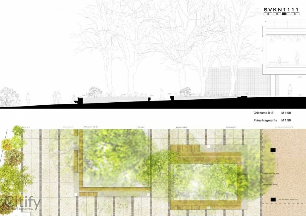 Dailes teātra skvēra labiekārtošana (Brīvības iela 75, Šarlotes iela 5) - Square - visualization