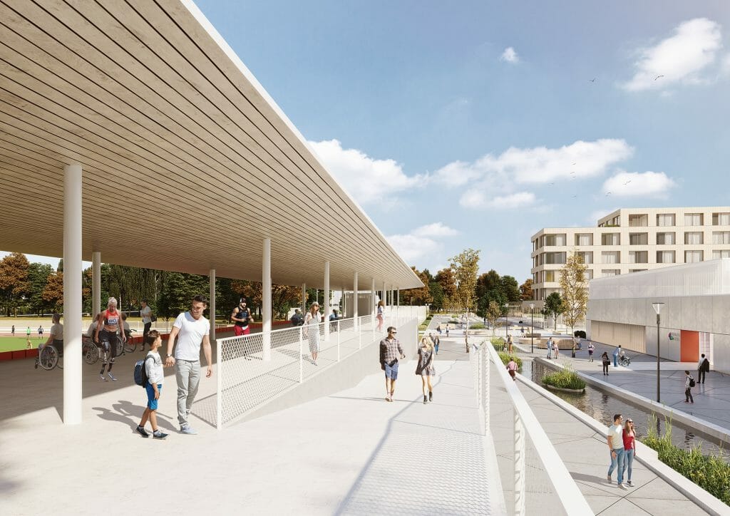 Latvijas Paralimpiskais sporta centrs (Padures iela, Ceraukstes iela, Gulbju iela) - Sports arena, Sports field or court - visualization