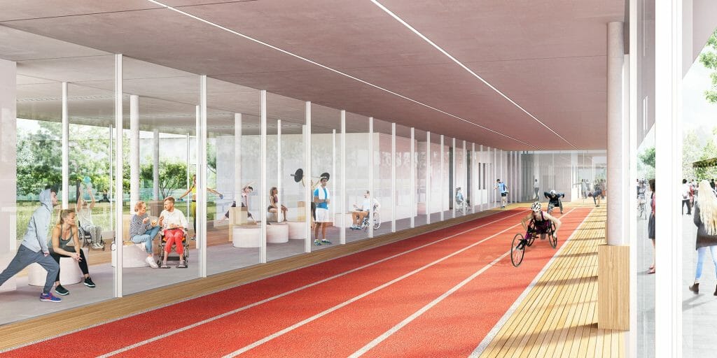 Latvijas Paralimpiskais sporta centrs (Padures iela, Ceraukstes iela, Gulbju iela) - Sports arena, Sports field or court - visualization