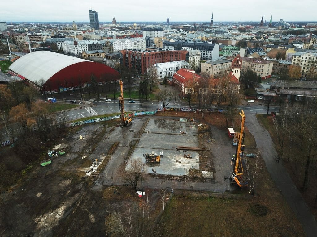 Verde 1. kārta - "A","B" ēkas (Roberta Hirša iela 1) - Office center - construction photos