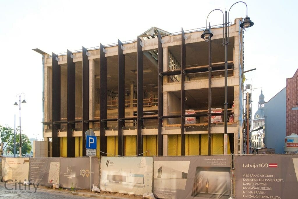 Nākotnes nams (Latviešu Strēlnieku laukums 1) - Museum - construction photos