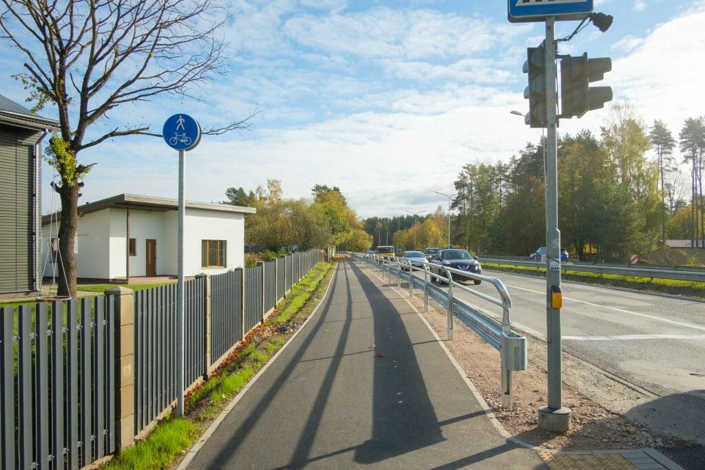 Gājēju un velosipēdistu ceļš Imanta - Babīte (Slokas iela) - Velosipēdu ceļš - būvdarbu attēli