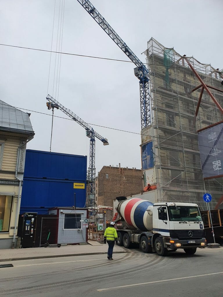 Jaunā Rīgas Teātra ēkas pārbūve (Lāčplēša iela 25) - Cultural center - construction photos