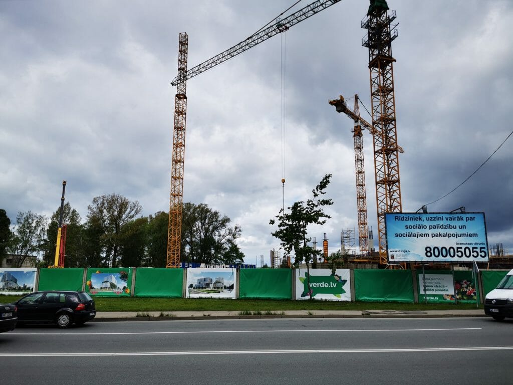 Verde 1. kārta - "A","B" ēkas (Roberta Hirša iela 1) - Office center - construction photos