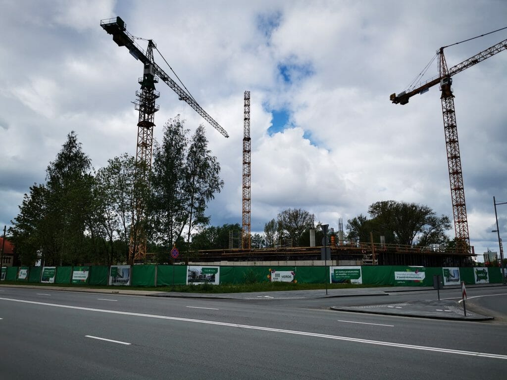 Verde 1. kārta - "A","B" ēkas (Roberta Hirša iela 1) - Office center - construction photos