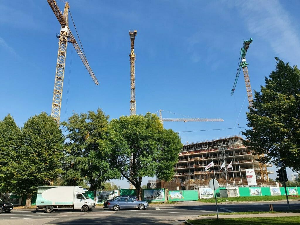 Verde 1. kārta - "A","B" ēkas (Roberta Hirša iela 1) - Office center - construction photos