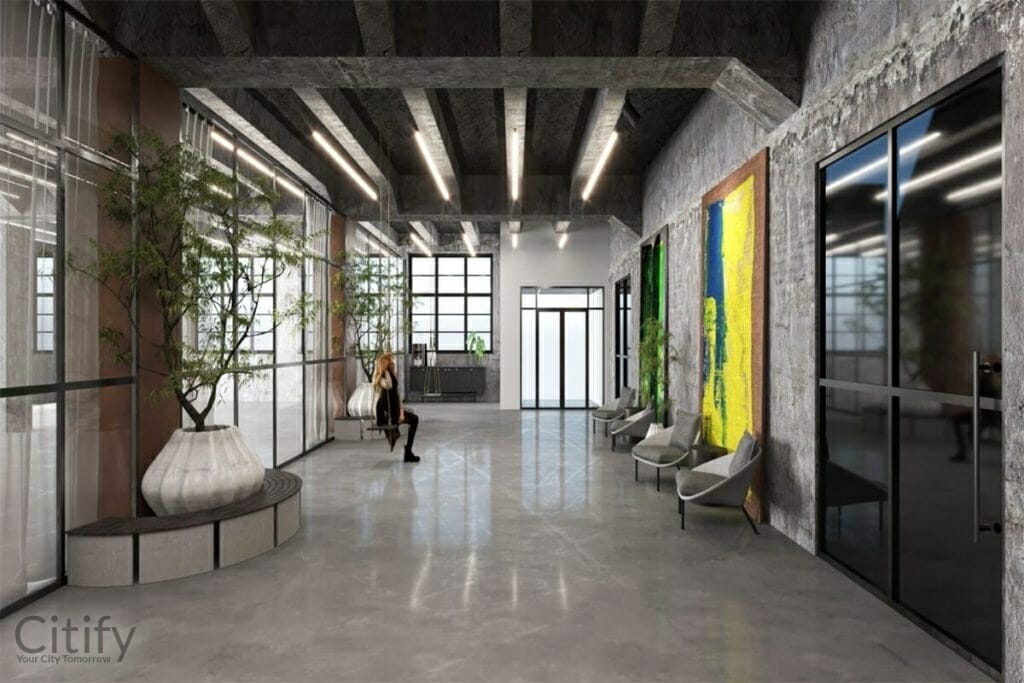 Drobės fabrikas (Drobės g. 62) - Office center - visualization