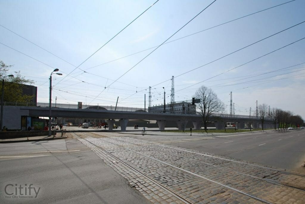 Rail Baltica Rīgas centrālais mezgls posms 2A (Rūsiņa iela 2A) - Railroad - visualization