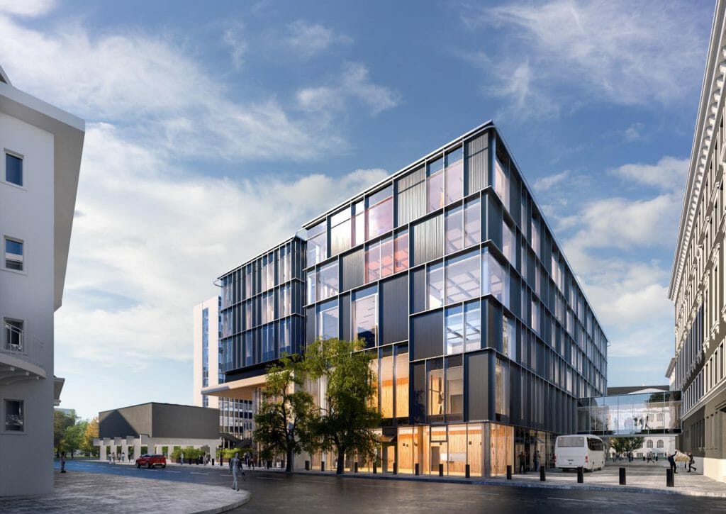 Eesti Rahvusringhäälingu uus Telemaja (Gonsiori 21 / F. R. Kreutzwaldi 14) - Office center - visualization