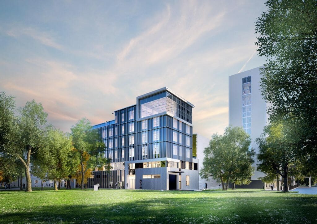 Eesti Rahvusringhäälingu uus Telemaja (Gonsiori 21 / F. R. Kreutzwaldi 14) - Office center - visualization