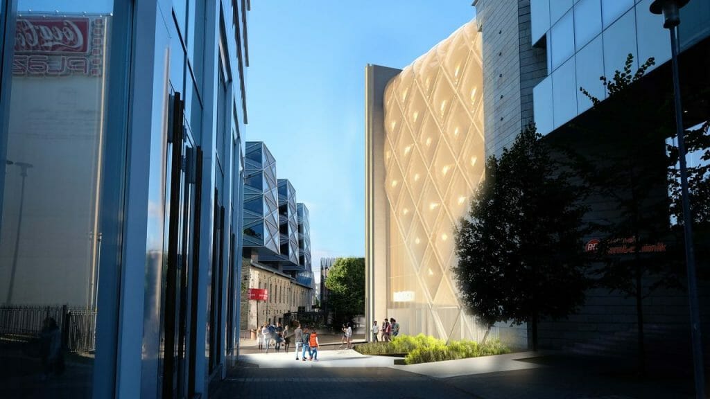 Postimaja & Coca-Cola Plaza (Narva mnt 1 / Hobujaama 5) - Cinema, Food services, Office center, Other commercial, Shopping center - visualization