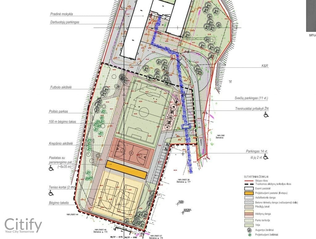 Kauno vaikų socializacijos centro aikštynas (Žeimenos g. 106) - Spordiväljak - visuaalne