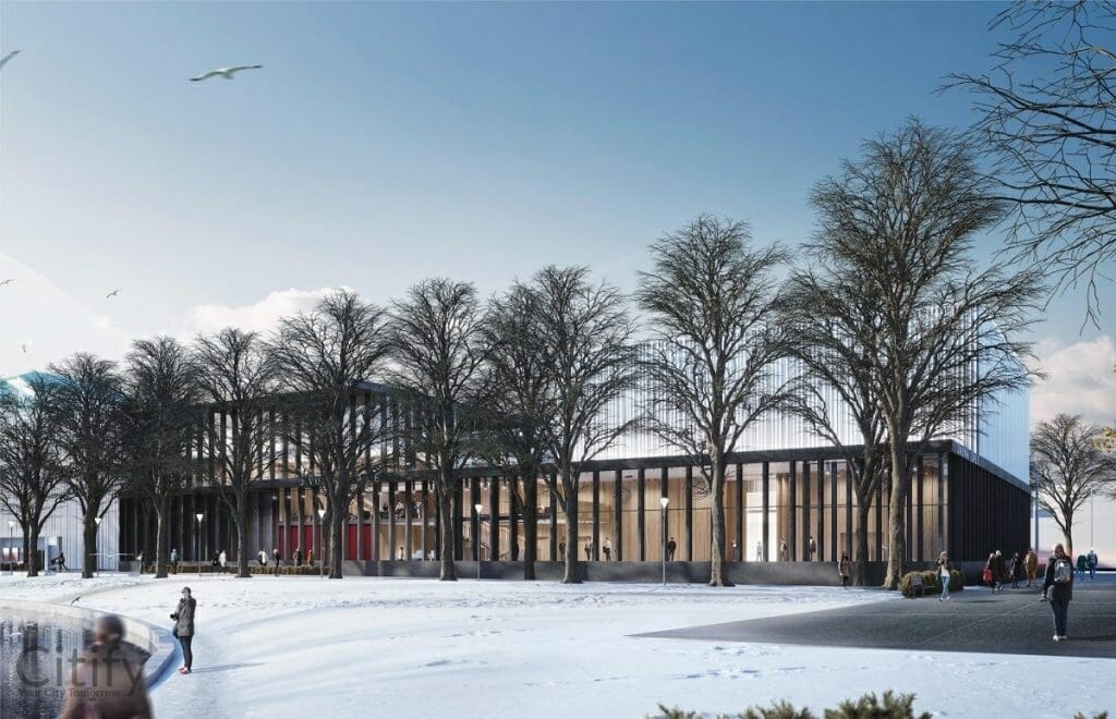 Latvijas Nacionālā teātra piebūve (Kronvalda bulvāris 2) - Cultural center - visualization