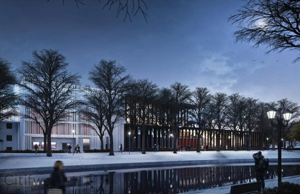 Latvijas Nacionālā teātra piebūve (Kronvalda bulvāris 2) - Cultural center - visualization