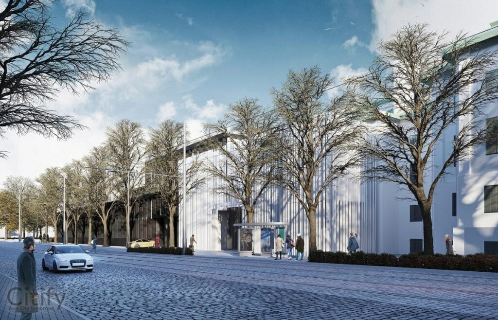 Latvijas Nacionālā teātra piebūve (Kronvalda bulvāris 2) - Cultural center - visualization