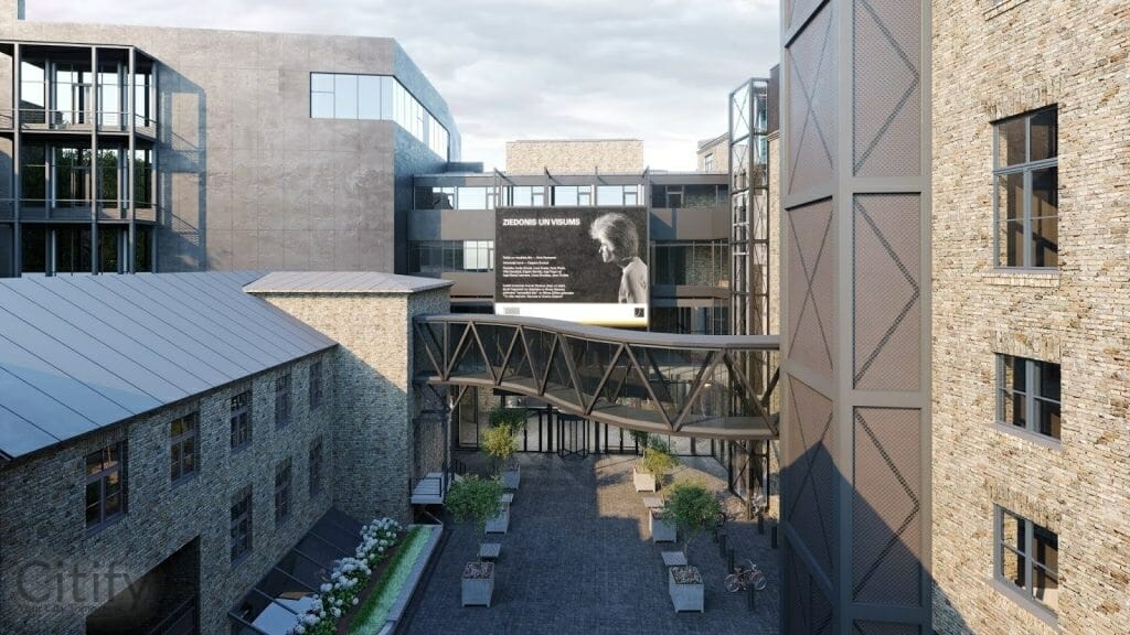 Jaunā Rīgas Teātra ēkas pārbūve (Lāčplēša iela 25) - Cultural center - visualization