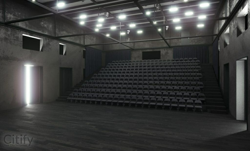 Jaunā Rīgas Teātra ēkas pārbūve (Lāčplēša iela 25) - Cultural center - visualization