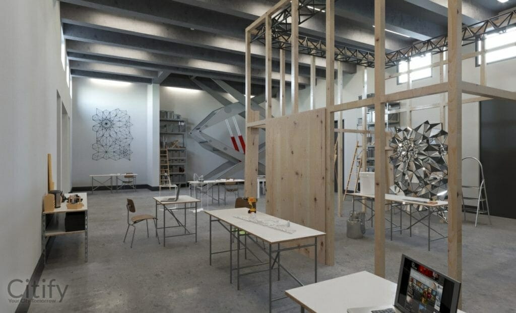 Jaunā Rīgas Teātra ēkas pārbūve (Lāčplēša iela 25) - Cultural center - visualization