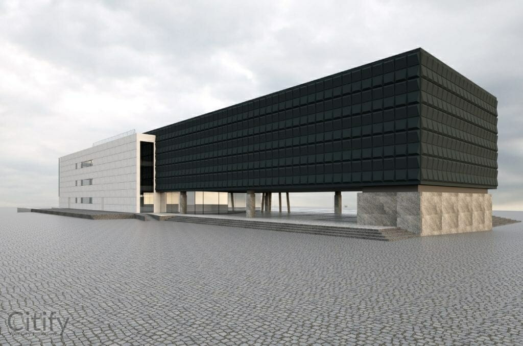 Nākotnes nams (Latviešu Strēlnieku laukums 1) - Museum - visualization