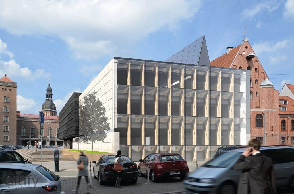 Nākotnes nams (Latviešu Strēlnieku laukums 1) - Museum - visualization