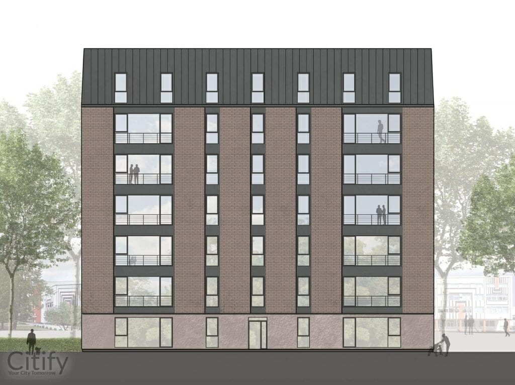 Lauku iela 14 (Lauku iela 14) - Daudzdzīvokļu nams - vizualizācija